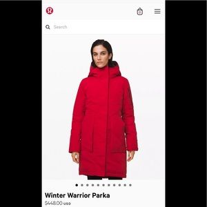 Lululemon Winter Warrior Parka